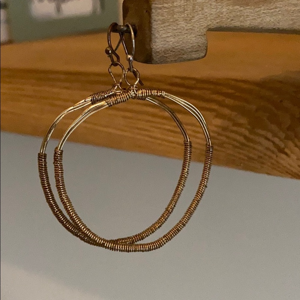 Gold Wire Hoops